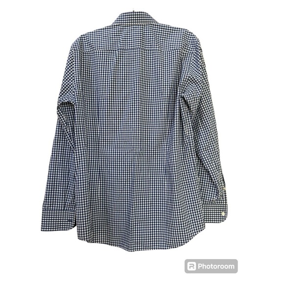 Boss Hugo Boss Slim Fit Easy Iron Blue Plaid Button Up Size‎ 42 - Picture 3 of 8